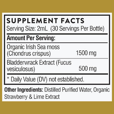 HealthGlow Organic Sea Moss Liquid with Bladderwrack