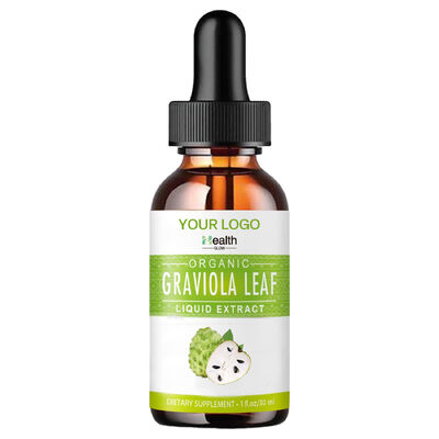 Organic Graviola Leaf Liquid Extract Dietary Supplement for Adults