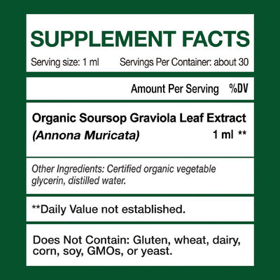 OEM ODM Factory Soursop Graviola Leaf Liquid Extract Drops