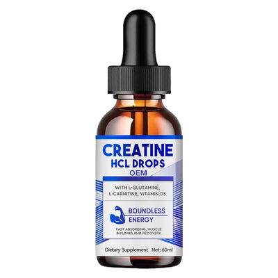 Boundless Energy Creatine HCL Drops with L-Glutamine, L-Carnitine, Vitamin D3