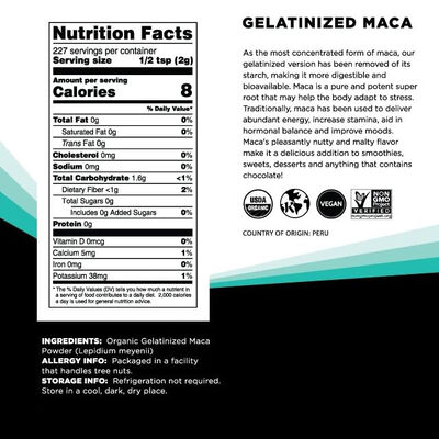 OEM Organic Gelatinized Maca Powder – Premium Adaptogen Support