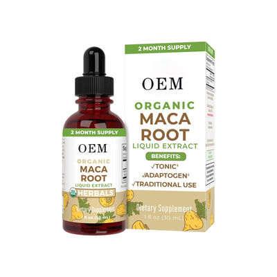 OEM Organic Maca Liquid Extract – Advanced Adaptogen Support – 590mg Per Serving