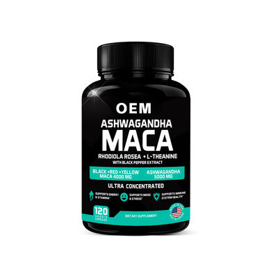 OEM Adaptogen Complex – Ashwagandha + Maca + Rhodiola – Stress & Energy Support