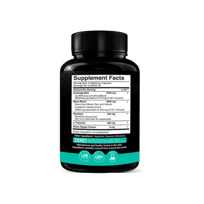 OEM Adaptogen Complex – Ashwagandha + Maca + Rhodiola – Stress & Energy Support