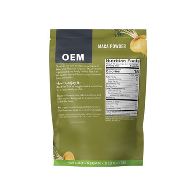 OEM Gelatinized Maca Powder – Premium Peruvian Superfood – Nutty Flavor