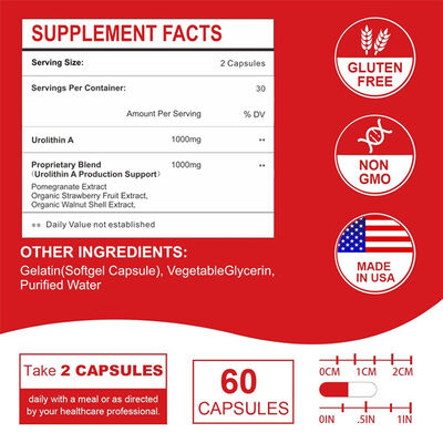 Health Glow Liposomal Urolithin A 2000mg Dietary Supplement