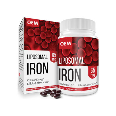 bulk Liposomal Iron Oral Supplements 65mg 60 Softgels