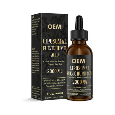 Premium Dietary Oral Supplement Fulvic Humic Drops Liquid 2000mg ODM