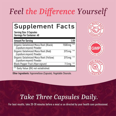 OEM Women's Maca Root – 2250mg Peruvian Tri-Blend