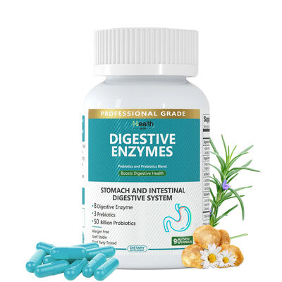 60-Count Digestive Enzymes Capsules with Probiotics Blend for Immunity