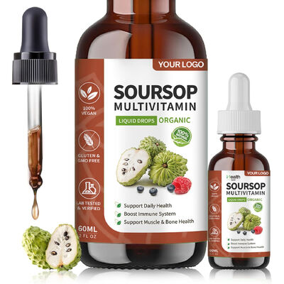 Vegan Organic Formula Nutritional Capsules with Soursop Extract and 60 Servings for Daily Support