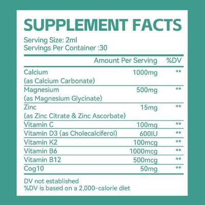 High Absorption Vegan Nutritional Supplement Liquid Drops with 60 Servings for Optimal Health