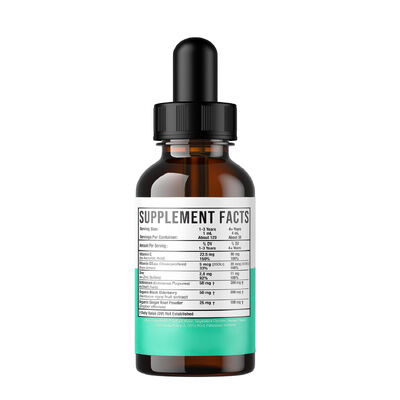 Natural Oral Supplement with Elderberry Echinacea Ginger and Essential Vitamins for Immune Health and Daily Nutrition