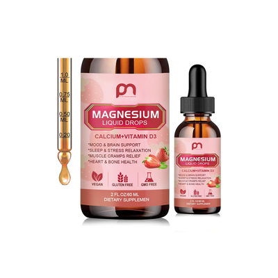 OEM Calcium Magnesium Flüssige Tropfen Ergänzung mit Vitamin D3