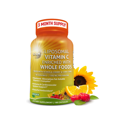 Health Glow Liposomal Vitamin C: Enhanced Absorption, Immune & Heart Support