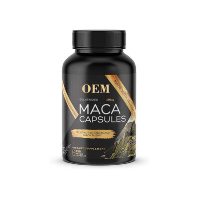 Capsules tricolores de maca OEM   Support hormonal et énergétique complet