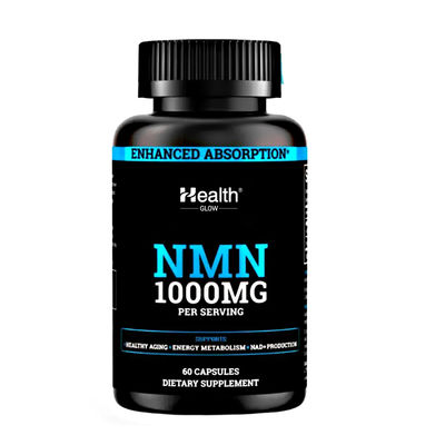 Health Glow NMN 1000mg Supplement with Enhanced Absorption for Healthy Aging - 60 Capsules