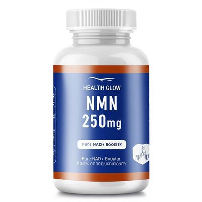 Health Glow NMN 250mg Capsules: Pure NAD+ Booster for Longevity with 60 Capsules per Bottle