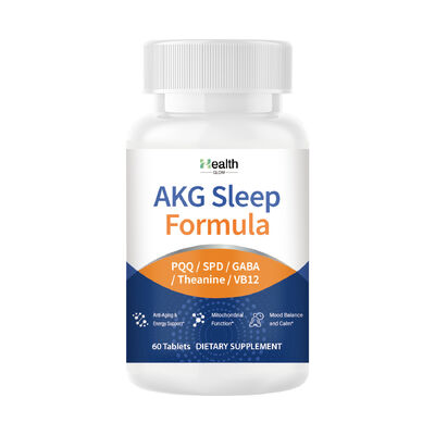 AKG Sleep Formula Cognitive Capsules with Alpha-Ketoglutarate 60 Capsules per Bottle and 24 Months Shelf Life