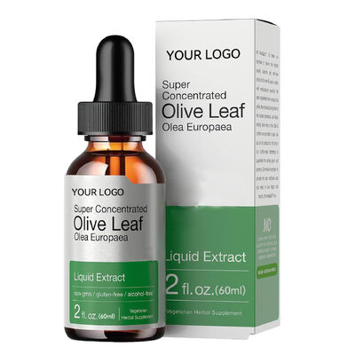 Super Concentrated Alcohol Free Olive Leaf Extract Capsules Supplements for Immune Boosting and Antioxidant Properties