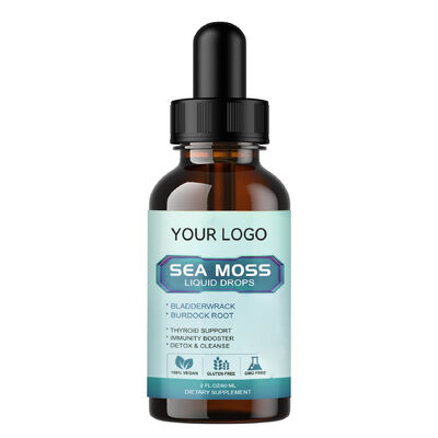 Vegan Capsules Supplements Featuring Sea Moss Spirulina Bladderwrack and Burdock Root for Thyroid Support Immune Boost and Detoxification