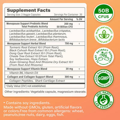 Professional Grade Capsules Supplements with 50 Billion Probiotics for Hormone Balance and Women's Wellness