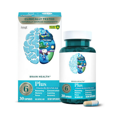 Brain Health Capsules with Coffee Fruit Extract for Cognitive Support - 30 Servings Vegan Formula
