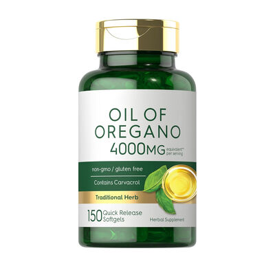 4000mg Origanum Minitiflorum Leaf Extract Oil of Oregano Softgels for Potent Natural Immune Boosting and Digestive Care