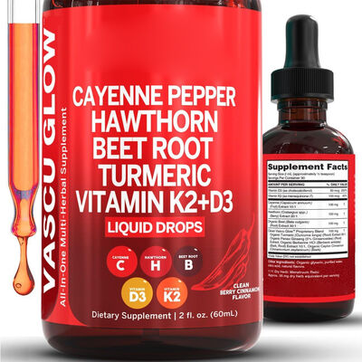 Heart Health Support and Oxidative Stress Management Nutritional Capsules with Clean Cinnamon Berry Flavor