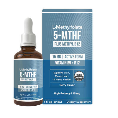 Effective L-Methylfolate 5-MTHF Plus Methyl B12 Capsules Supplements for Mood Brain and Nerve Health Enhancement