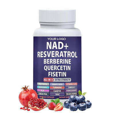 Customizable Formula High-Potency NAD+ Vegan Capsules Vitamin Supplement for Metabolic Support