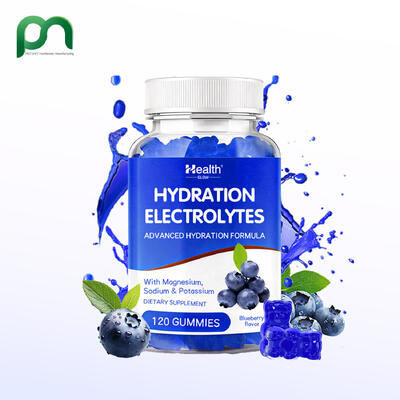 Low Calorie Vegan-Friendly Electrolyte Gummies with 60 Gummies per Bottle for Hydration Support